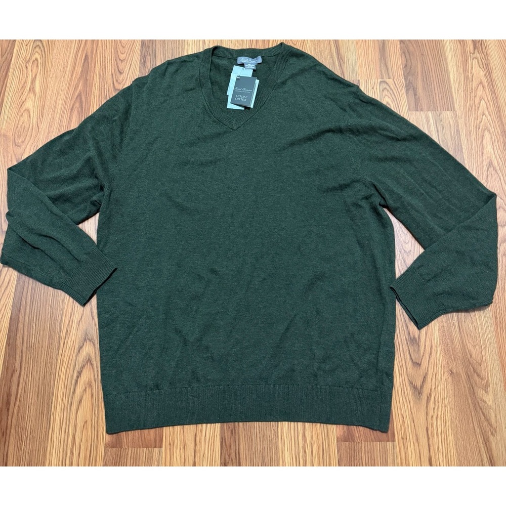 Daniel Cremieux Sweater Mens Extra Large Supima Cotton V Neck Knit